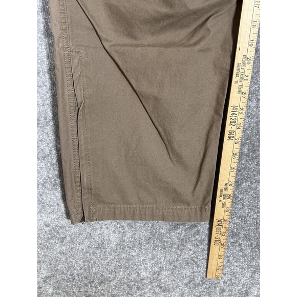 Gander Mountain Convertible Cargo Pocket Pants Shorts Mens Size 36x32 Ankle Zip - Picture 7 of 8